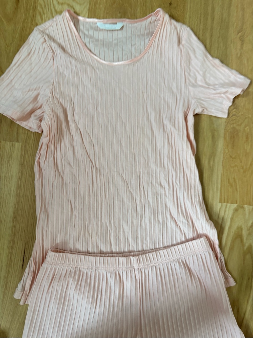 Hanro Switzerland women's pajama set shorts and top pink size XS